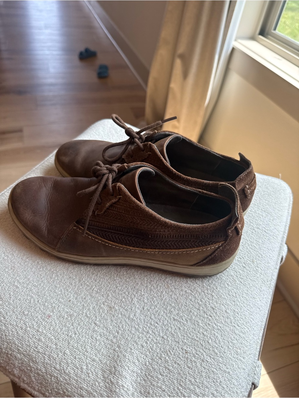 Merrell Women’s Ashland Sugar Brown Lace Up Low Top Leather Suede Shoes 7.5